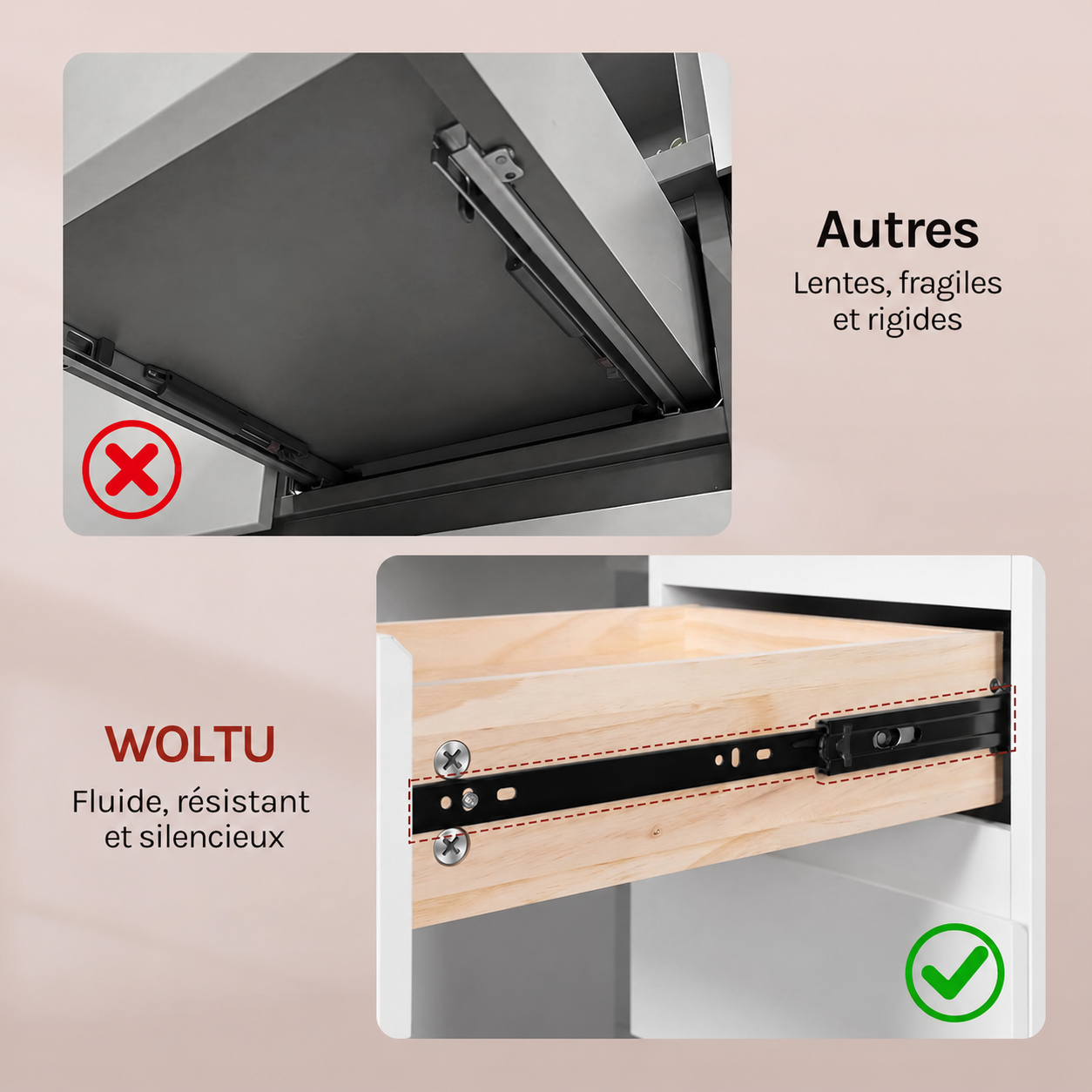 Coiffeuse Premium avec Grand Miroir LED et Grande Capacité de Rangement