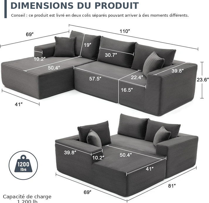 Canapé Premium Lumen NINE